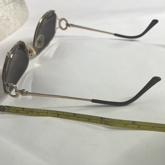 Vintage Christian Dior Eyeglasses Sunglasses Goldtone Frames - Picture 13 of 13